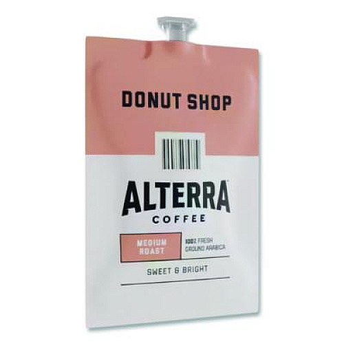 ALTERRA Coffee Freshpack Pods, Donut Shop Blend, Medium Roast, 0.28 oz, 100/Carton (MDRA200)