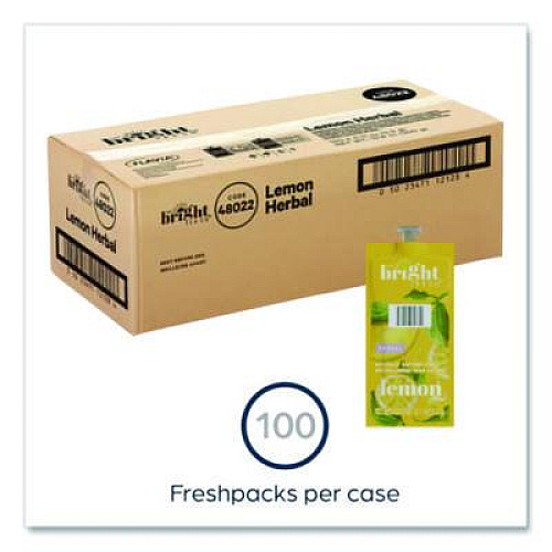 The Bright Tea Co. Tea Freshpack Pods, Lemon Herbal, 0.1 oz, 100/Carton (MDRB502)
