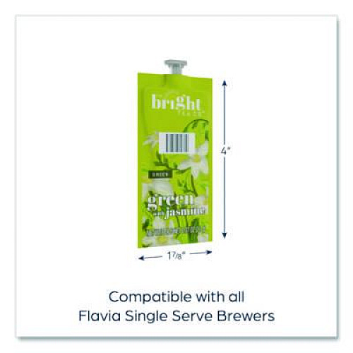 The Bright Tea Co. Tea Freshpack Pods, Green with Jasmine, 0.03 oz, 100/Carton (MDRB503)