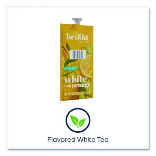 The Bright Tea Co. Tea Freshpack Pods, White with Orange, 0.05 oz, 100/Carton (MDRB504)