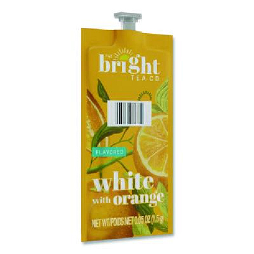The Bright Tea Co. Tea Freshpack Pods, White with Orange, 0.05 oz, 100/Carton (MDRB504)