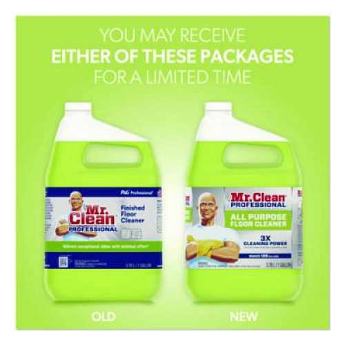 Mr. Clean Finished Floor Cleaner, Lemon Scent, 1 gal Bottle (02621EA)