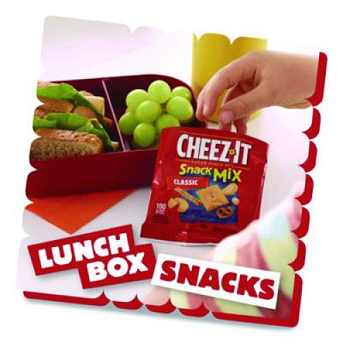 Sunshine Cheez-it Baked Snack Mix, Classic Cheese, 4.5 oz Bag, 6/Pack (57715)