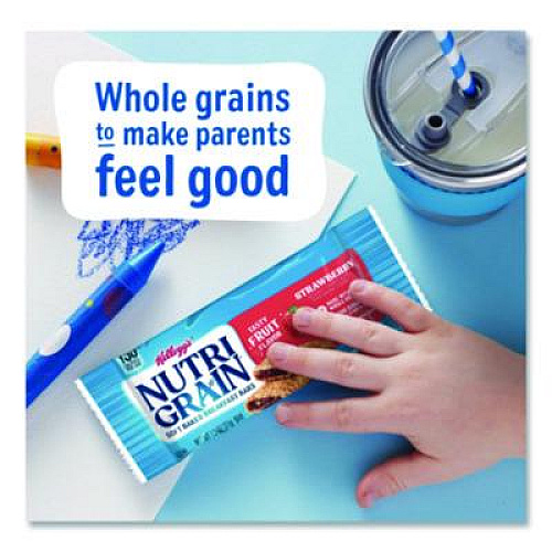 Kellogg's Nutri-Grain Soft Baked Breakfast Bars, Strawberry, Indv Wrapped 1.3 oz Bar, 16/Box (35945)