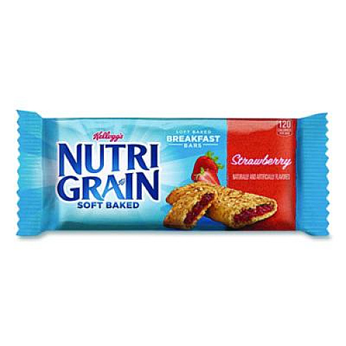 Kellogg's Nutri-Grain Soft Baked Breakfast Bars, Strawberry, Indv Wrapped 1.3 oz Bar, 16/Box (35945)