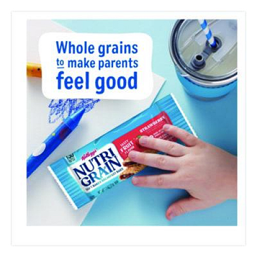 Kellogg's Nutri-Grain Soft Baked Breakfast Bars, Strawberry, 1.3 oz, 8/Box (35902)