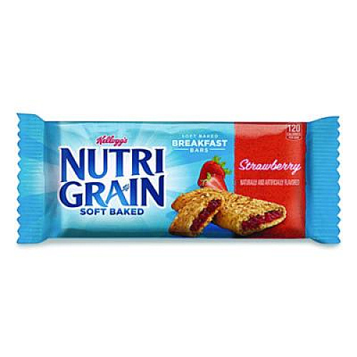 Kellogg's Nutri-Grain Soft Baked Breakfast Bars, Strawberry, 1.3 oz, 8/Box (35902)