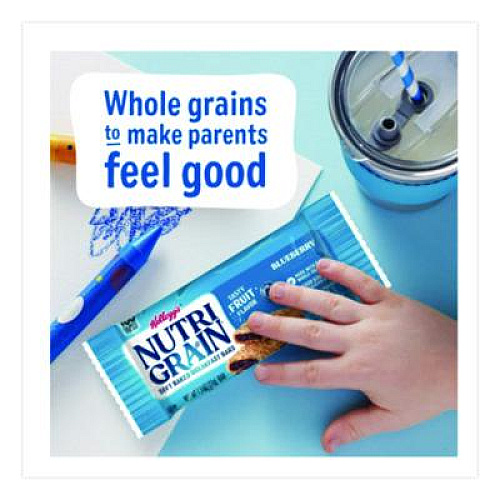 Kellogg's Nutri-Grain Soft Baked Breakfast Bars, Blueberry, Indv Wrapped 1.3 oz Bar, 16/Box (35745)