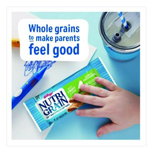 Kellogg's Nutri-Grain Soft Baked Breakfast Bars, Apple-Cinnamon, Indv Wrapped 1.3 oz Bar, 16/Box (35645)