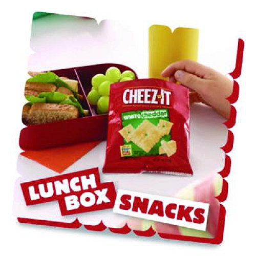Sunshine Cheez-It Crackers, 1.5 oz Single-Serving Snack Bags, White Cheddar, 8/Box (12653)