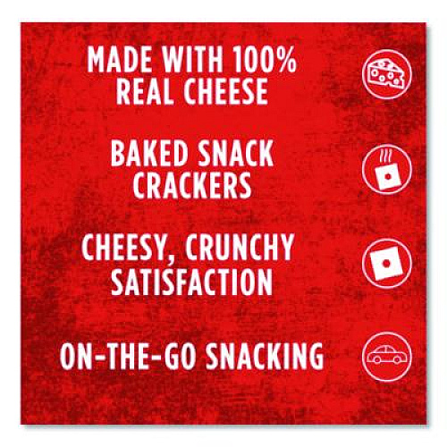 Sunshine Cheez-It Crackers, 1.5 oz Single-Serving Snack Pack, 8/Box (12233)