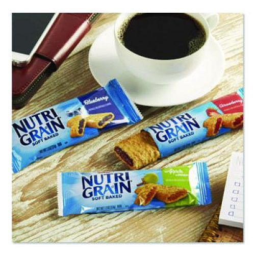 Kellogg's Nutri-Grain Soft Baked Breakfast Bars, Asstd: Apple, Blueberry, Strawberry, 1.3 oz Bar, 48/Carton (05872)