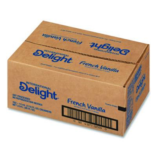 International Delight Flavored Liquid Non-Dairy Coffee Creamer, French Vanilla, 0.44 oz Mini Cups, 192/Carton (827981)