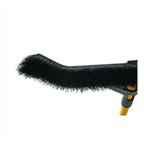 Rubbermaid Commercial Maximizer Push-to-Center Broom, Poly Bristles, 18 x 58.13, Steel Handle, Yellow/Black (2018727)