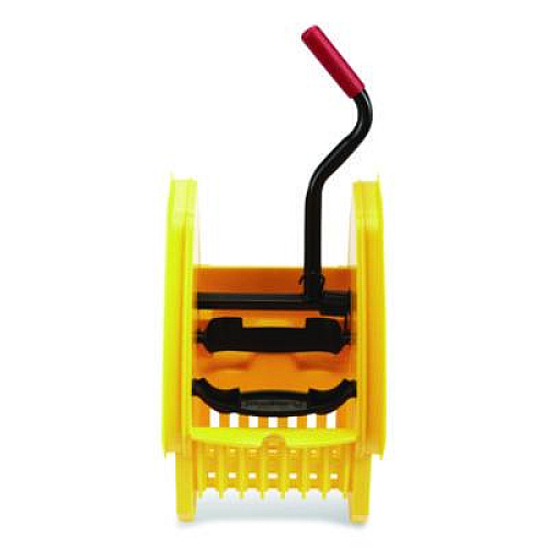 Rubbermaid Commercial WaveBrake 2.0 Wringer, Down-Press, Plastic, Yellow (2064959)