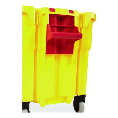 Rubbermaid Commercial WaveBrake 2.0 Bucket, 8.75 gal, Plastic, Yellow (FG757088YEL)