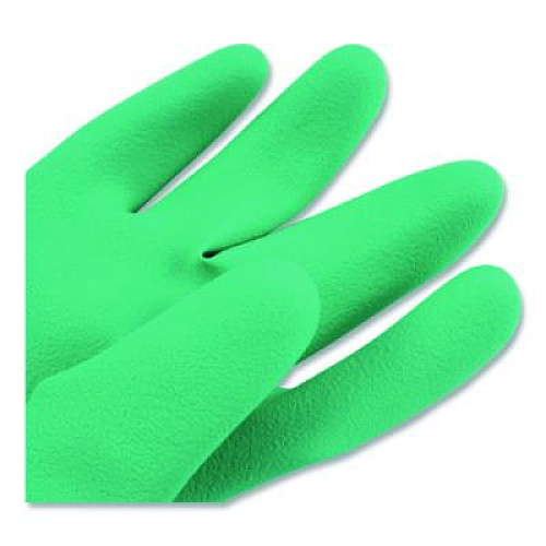 San Jamar Nitrile Dishwashing Gloves, 21" Long, Large, Green, Pair (19NUL)