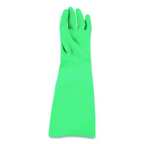 San Jamar Nitrile Dishwashing Gloves, 21" Long, Large, Green, Pair (19NUL)