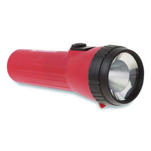 Eveready Industrial General Purpose LED Flashlight, 2 D Batteries (Sold Separately), Red (L25IN)