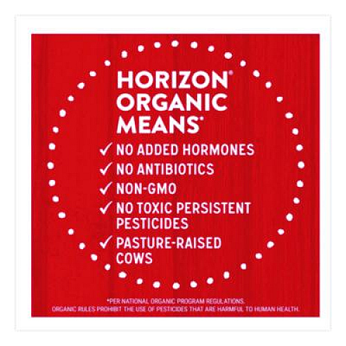 Horizon Organic Low Fat Milk, 1% Plain, 8 oz, 18/Carton (061223)