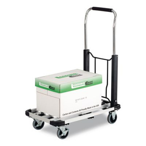 Safco Stow-Away Collapsible Medium Hand Truck, 275 lb Capacity, 19 x 17.75 x 38.75, Aluminum (4062)