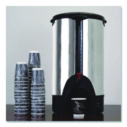 Coffee Pro Home/Business 100-Cup Double-Wall Percolating Urn, Stainless Steel (CP100XX)