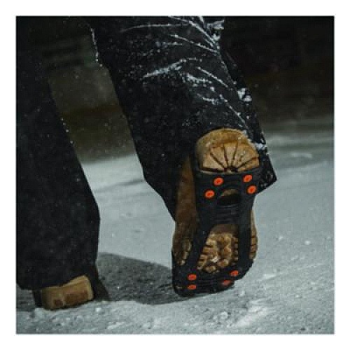ergodyne Trex 6300 One Piece Slip-on Ice Cleats, Medium, Black, Pair (16753)