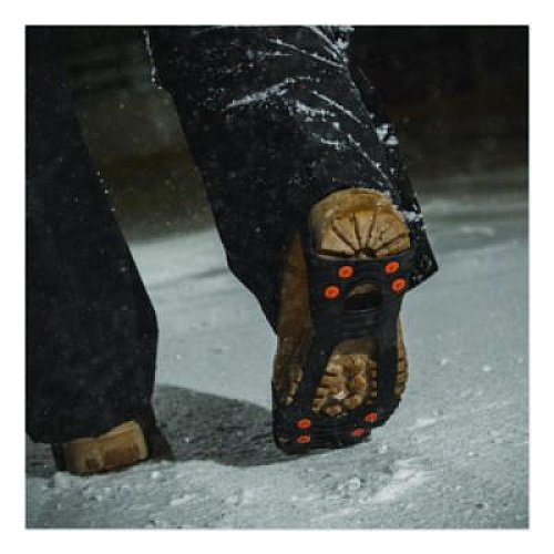 ergodyne Trex 6300 One Piece Slip-on Ice Cleats, Large, Black, Pair (16754)