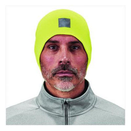 ergodyne N-Ferno 6812 Rib Knit Beanie, One Size Fits Most, Lime (16813)