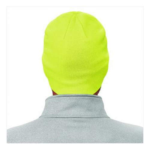 ergodyne N-Ferno 6812 Rib Knit Beanie, One Size Fits Most, Lime (16813)