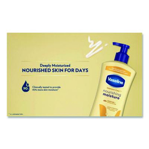 Vaseline Intensive Care Nourishing Moisture Body Lotion, 20.3 oz Pump Bottle, 4/Carton (07900)