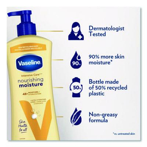 Vaseline Intensive Care Nourishing Moisture Body Lotion, 20.3 oz Pump Bottle (07900EA)