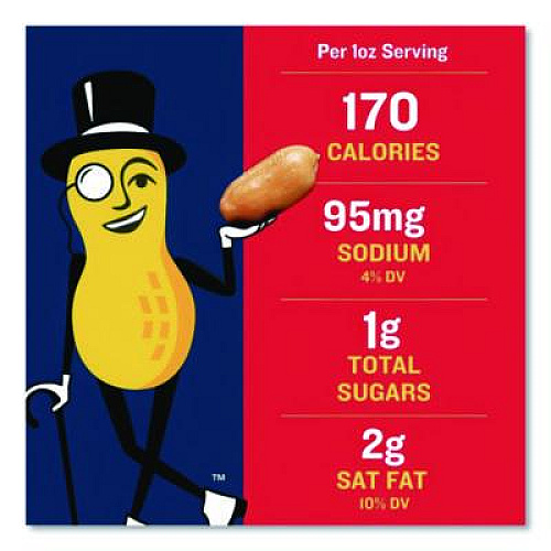 Planters Cocktail Peanuts, Salted, 35 oz Canister (07615)