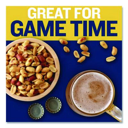 Planters Cocktail Peanuts, Salted, 35 oz Canister (07615)