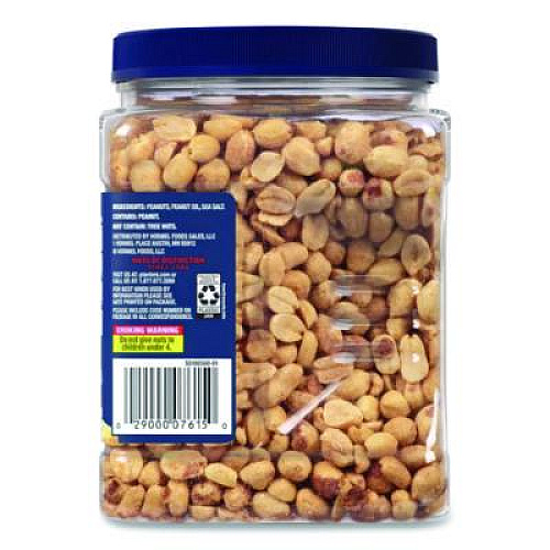 Planters Cocktail Peanuts, Salted, 35 oz Canister (07615)