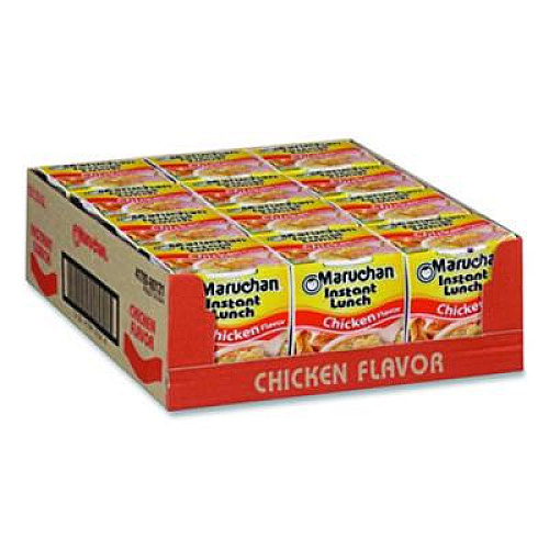Maruchan Instant Lunch, Chicken, 2.25 oz Cups, 12/Carton (00121)