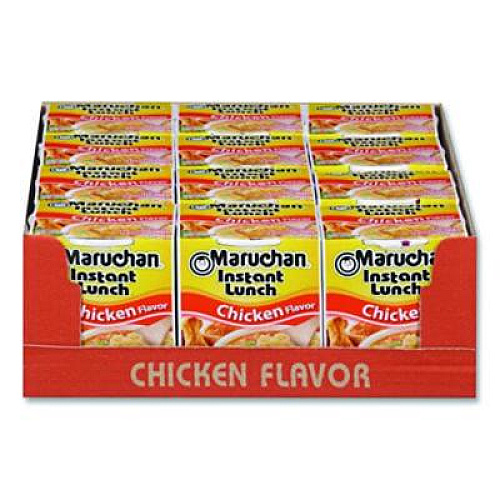 Maruchan Instant Lunch, Chicken, 2.25 oz Cups, 12/Carton (00121)