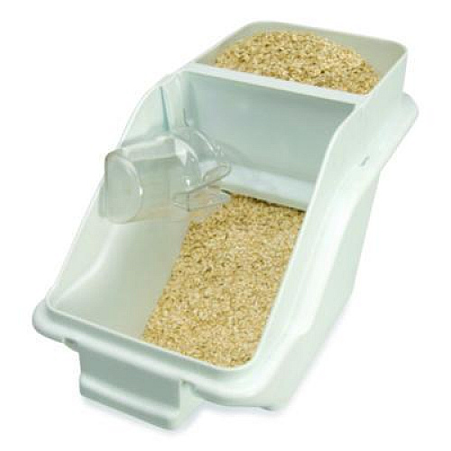 Rubbermaid Commercial ProSave Shelf Ingredient Bins, 5.4 gal, 11.5 x 23.5 x 16.88, White, Plastic (9G57WHI)