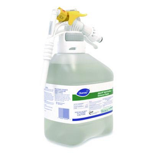 Diversey Alpha-HP Multi-Surface Disinfectant Cleaner, Citrus Scent, 1.5 L RTD Spray Bottle, 2/Carton (5549254)