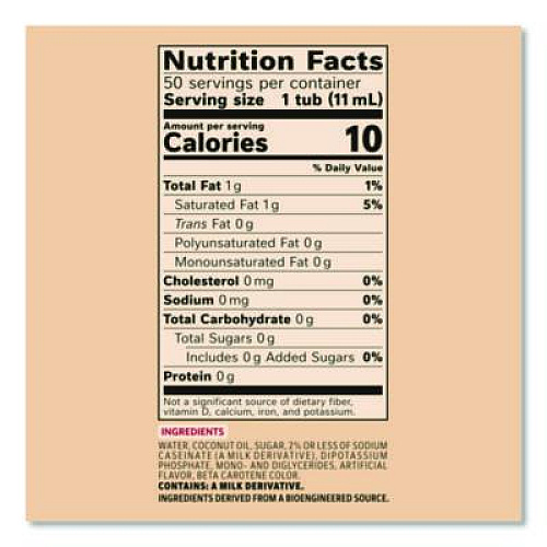 Coffee mate Liquid Coffee Creamer, Original, 0.38 oz Mini Cups, 50/Box, 4 Boxes/Carton (35110CT)