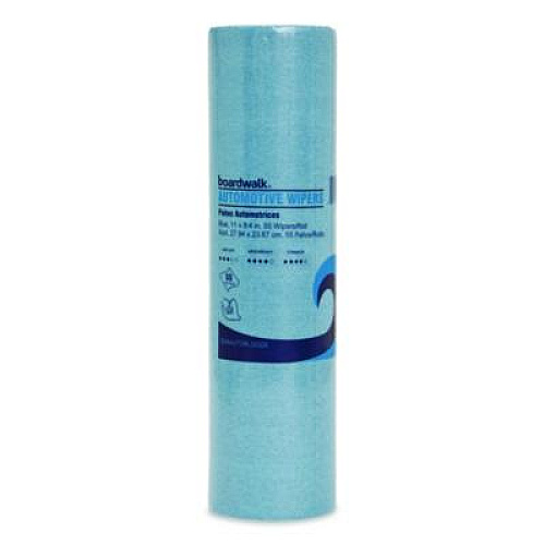 Boardwalk Automotive Wiper Rolls, 9.4 x 11, Blue, 55/Roll, 30 Rolls/Carton (AUTORL1650B)