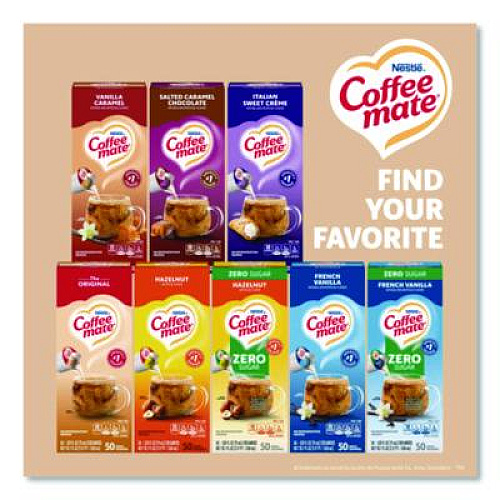 Coffee mate Liquid Coffee Creamer, Original, 0.38 oz Mini Cups, 50/Box (35110BX)