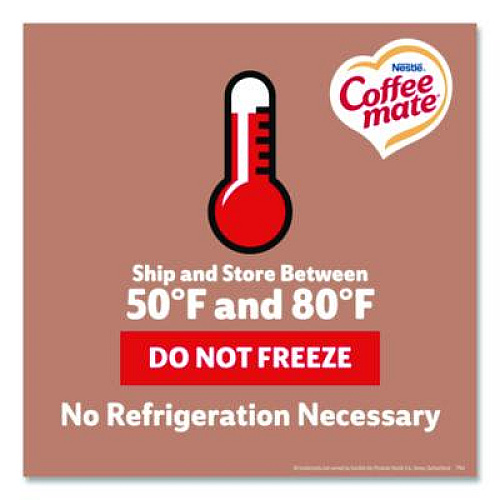 Coffee mate Liquid Coffee Creamer, Cafe Mocha, 0.38 oz Mini Cups, 50/Box, 4 Boxes/Carton (35115CT)