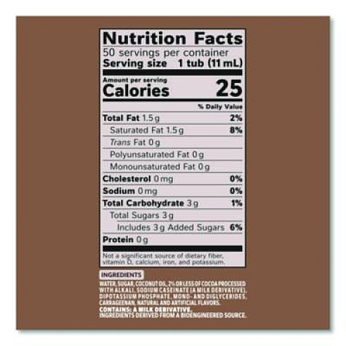Coffee mate Liquid Coffee Creamer, Cafe Mocha, 0.38 oz Mini Cups, 50/Box, 4 Boxes/Carton (35115CT)