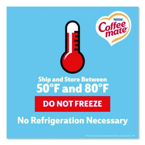Coffee mate Liquid Coffee Creamer, French Vanilla, 0.38 oz Mini Cups, 50/Box (35170BX)
