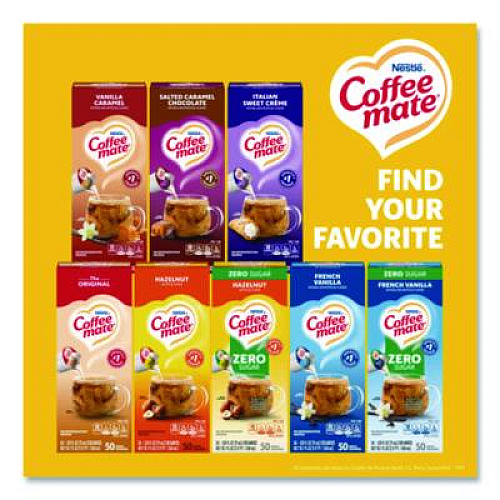 Coffee mate Liquid Coffee Creamer, Hazelnut, 0.38 oz Mini Cups, 50/Box (35180BX)