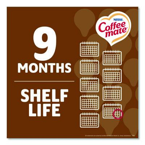 Coffee mate Liquid Coffee Creamer, Snickers, 0.38 oz Mini Cups, 50/Box (61425BX)