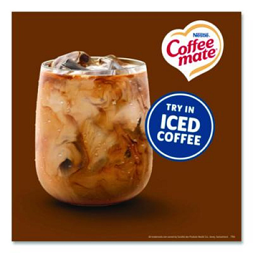 Coffee mate Liquid Coffee Creamer, Snickers, 0.38 oz Mini Cups, 200/Carton (61425CT)
