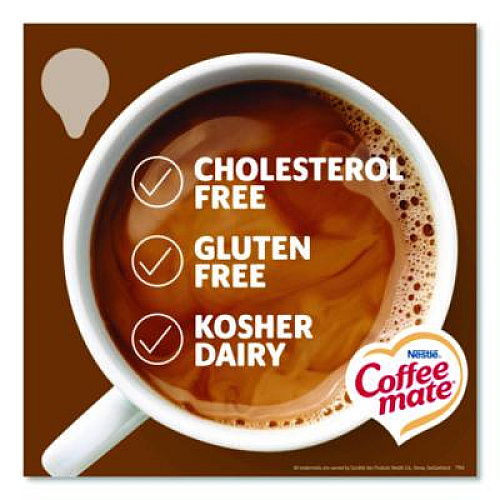 Coffee mate Liquid Coffee Creamer, Snickers, 0.38 oz Mini Cups, 200/Carton (61425CT)