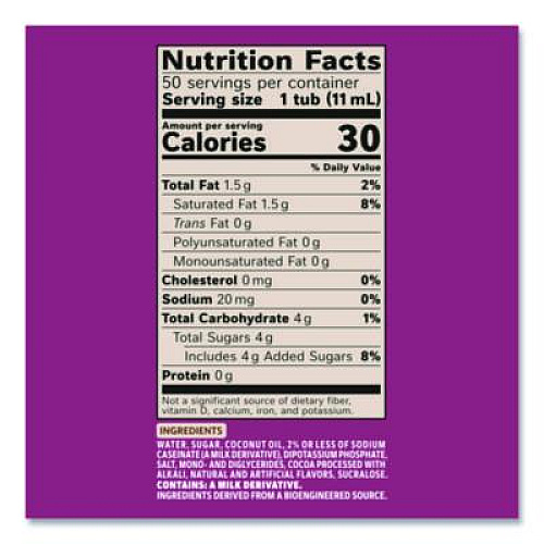 Coffee mate Liquid Coffee Creamer, Salted Caramel Chocolate, 0.38 oz Mini Cups, 50/Box (77197)